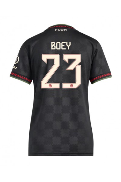 Bayern Munich Sacha Boey #23 Jalkapallovaatteet Naisten Kolmaspaita 2025-26 Lyhythihainen Bayern Munich Sacha Boey #23 Jalkapallovaatteet Naisten Kolmaspaita 2025-26 Lyhythihainen